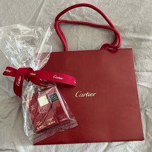 Bundle of 3 Cartier Fragrances and Bag